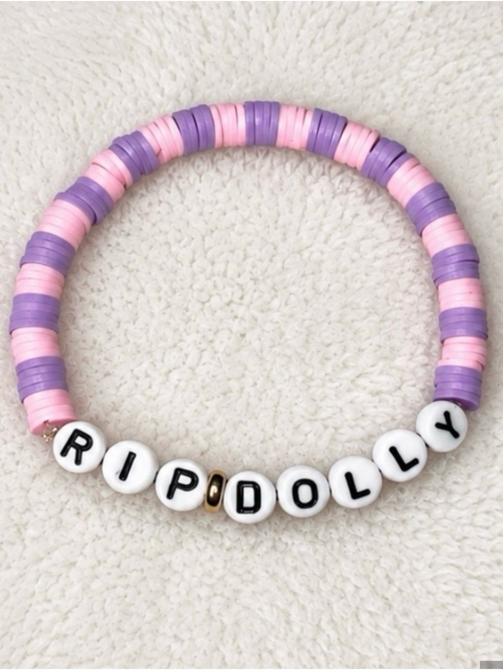 Beaded Bracelet - Pink & Purple